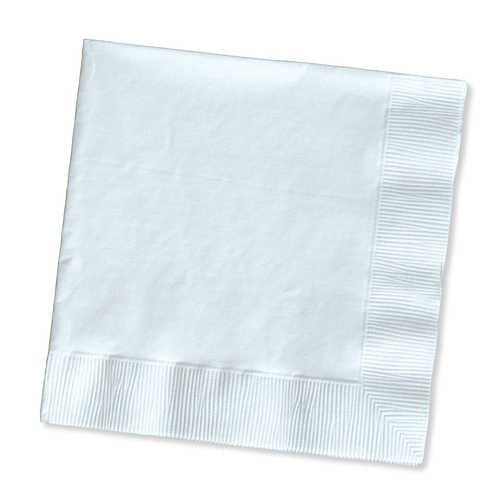 Beverage Napkins 10X10 IN White 2PLY 250/PK