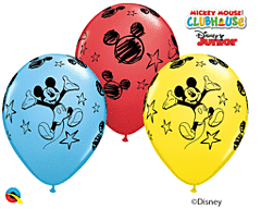12" Qualatex  character balloons 6 pack