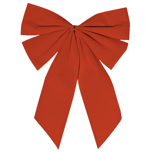 FLOCKED SMALL BOW: RED-240267 : 15X11