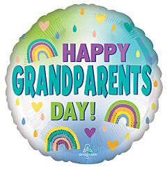 MYLAR: 17" Grandparents Day Rainbows