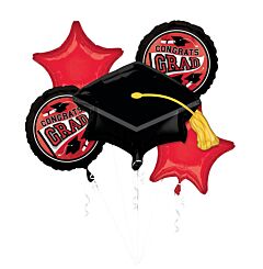 MYLAR - School Colors Be True to Your School - 5 Balloon Bundle