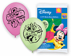 12" Qualatex  character balloons 6 pack