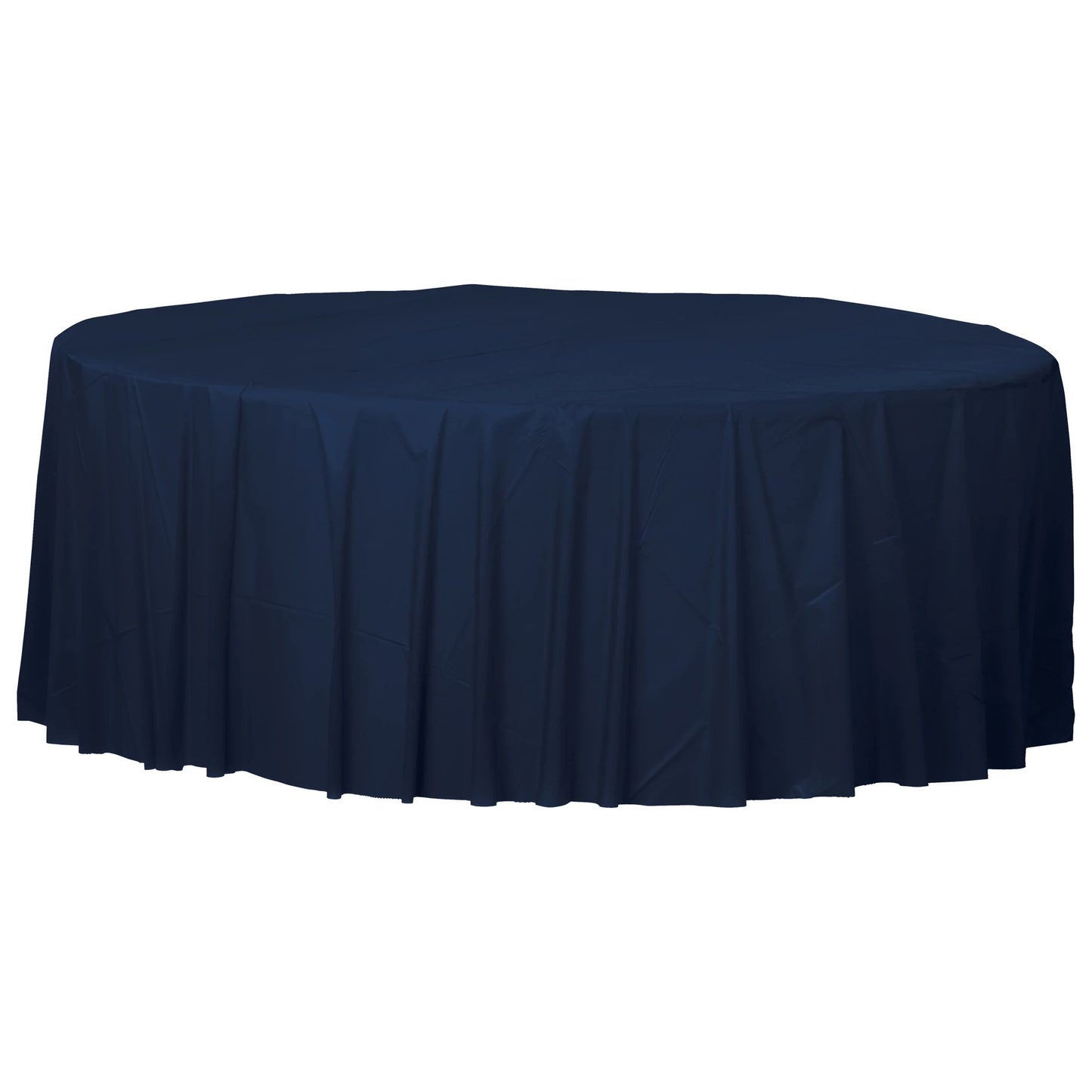 TABLECOVER: 84" TRUE NAVY PLASTIC