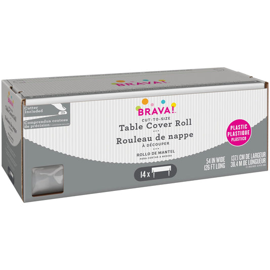 BANQUET ROLL: SILVER  54" x 126' SILVER