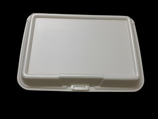 CLAMSHELL: 9X6X3 WHITE FOAM-GEN-20500V : 9X6X3
