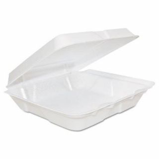 CLAMSHELL: 8X8X3  WHITE FOAM-: