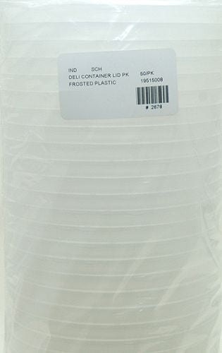 DELI CONTAINER: LID PLASTIC-19512500 : LID 48 SLEEV