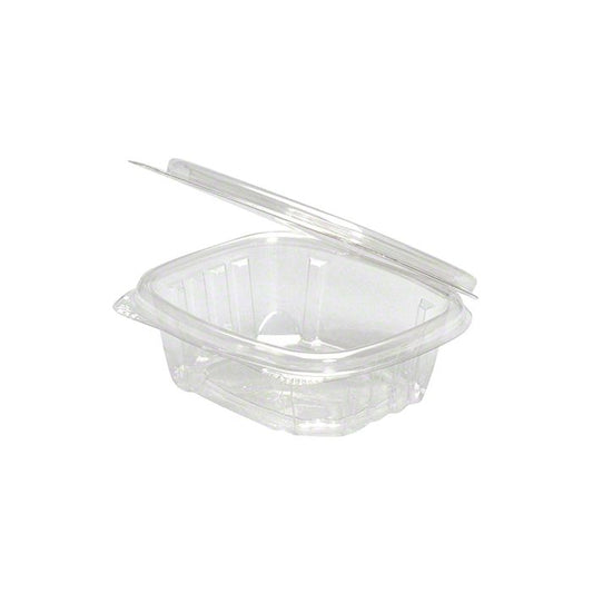 Genpak 4 oz Hinged Clear-GEN-AD04 : 4X3X1 4OZ
