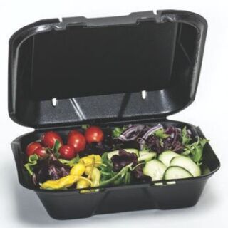 CLAMSHELL: 9X6X3 BLACK FOAM-GEN-20500-BLK : 9X6X3