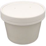 8 OZ COMBO W/LID WHT CONTAINER : 8oZ