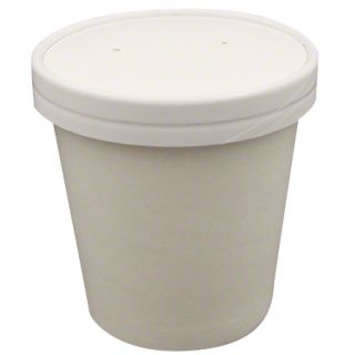 16 OZ COMBO W/LID WHT CONTAINER-KA-2340016 : 12 oz