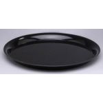 TRAY: 12" BLACK-12" ROUND LOW