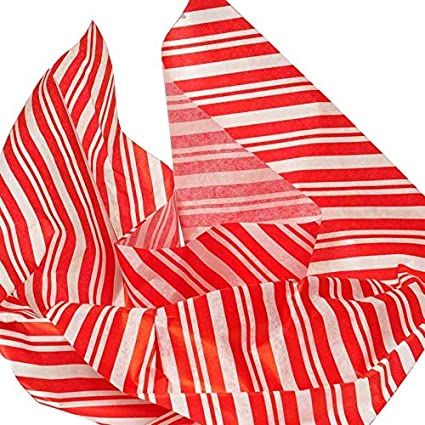 TISSUE PAPER: PEPPERMINT STRIPE-356240A