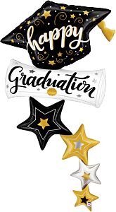 Graduation balloon mylar 66"