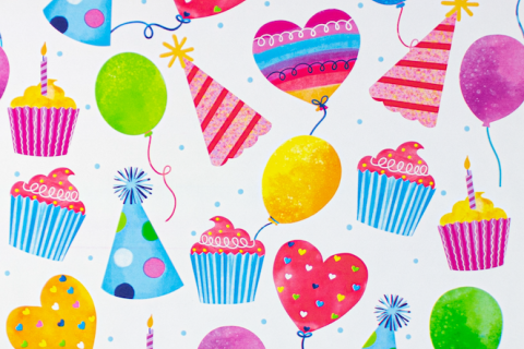 Gift Wrap Sullivan collection rolls measure 30 sq ft, 30" x 12'