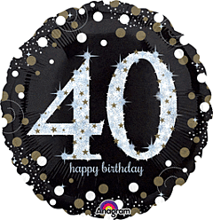 Number Birthday Mylar Balloons