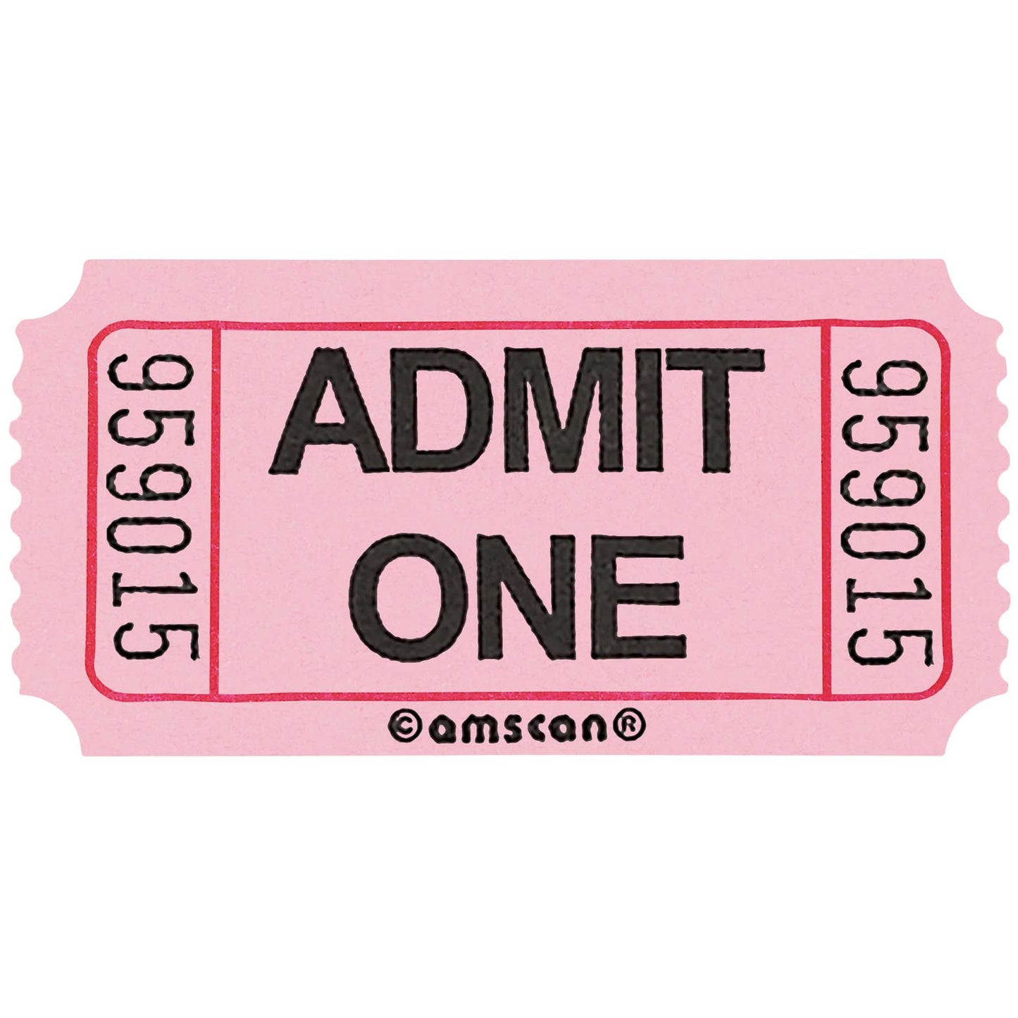 SINGLE  ROLL TICKET PINK