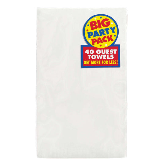 GUEST TOWEL : WHITE- : GUEST 2 PLY