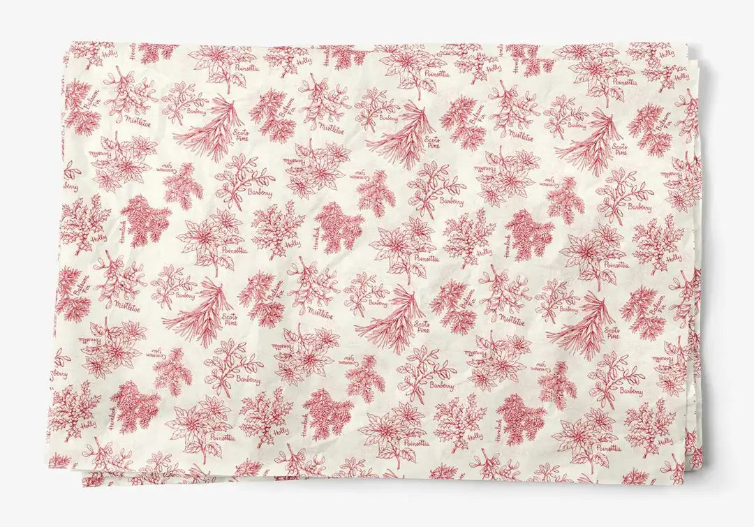 TISSUE: WINTER TOPIARY 20"X30"-20X30