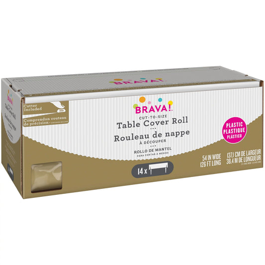 BANQUET ROLL: GOLD  54" x 126' GOLD