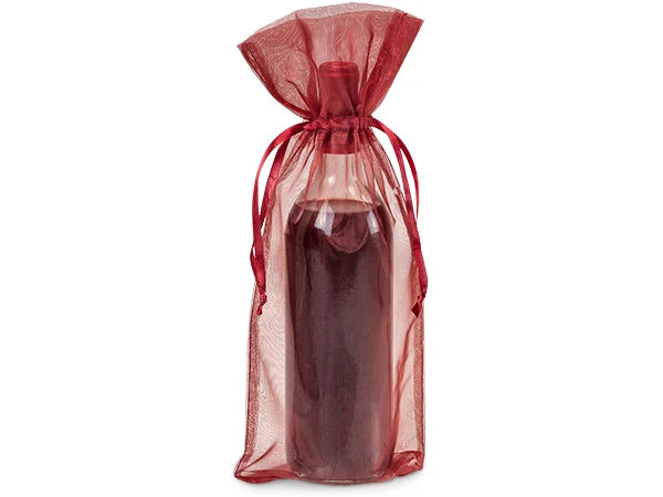 6x14 Wine Organza Bags A:B