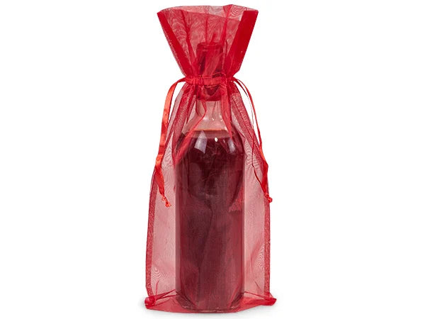 6x14 Wine Organza Bags A:B