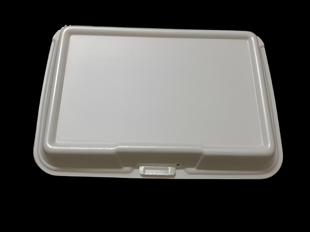 CLAMSHELL: 9X6X3 WHITE FOAM-GEN-20500V : 9X6X3