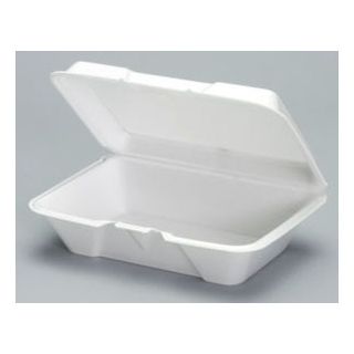 CLAMSHELL: 9X6X3 WHITE FOAM-GEN-20500V : 9X6X3