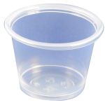 SOUFFLE CUP: 100/SLEEVE  1 OZ PLASTIC-1 OZ