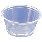 CASE MERIT SOUFFLE CUPS : 2500/Case CLEAR 5 SIZES Case