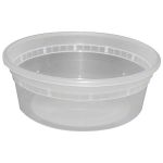 DELI CONTAINER: 8 OZ PLASTIC-8OZ